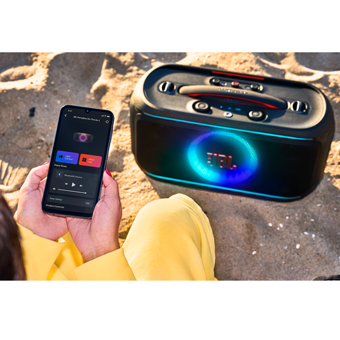 PARLANTE PARTYBOX ON THE GO 2 PLUS INCLUYE MICROFONO INALAMBRICO Mod: PBOTG2PLBA - Imagen 3