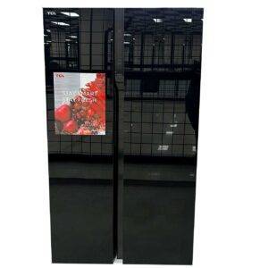 NEVERA 650 LTS-23 Pies, SIDE BY SIDE VIDRIO NEGRO MOD: P650SBGB