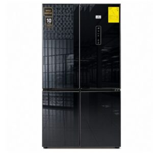 NEVERA 440 LTS-16 Pies, VIDRIO NEGRO 4 PUERTAS MOD: BCD 442WG