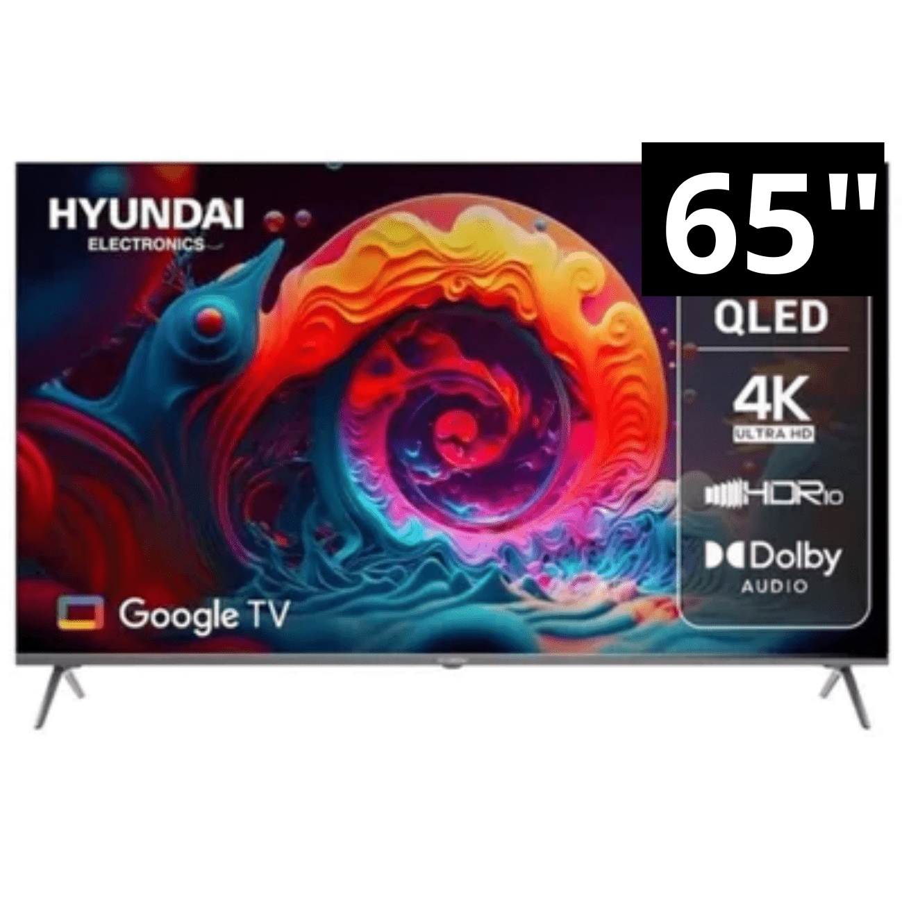 TV 65 QLED HYUNDAI 4K GOOGLE TV Mod: YLED6513QG