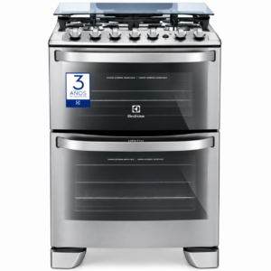 4 QUEMADORES DOBLE HORNO ACERO INOXIDABLE Mod: 56DXQ CL